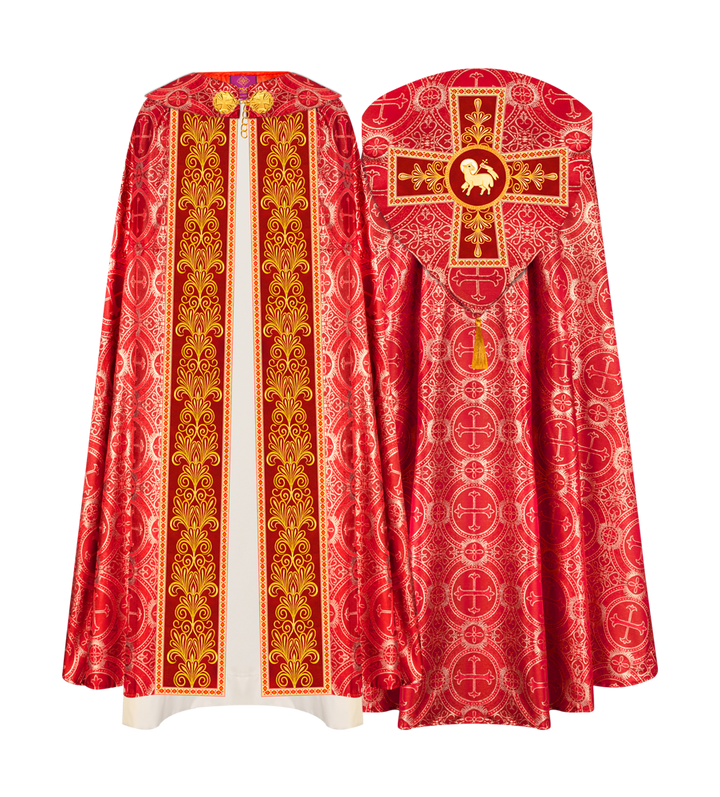 Gothic Cope vestments with Spiritual Motifs and Trims
