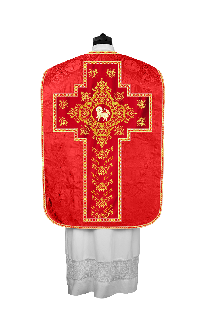 Traditional Fiddleback Vestments with Motifs and Trims