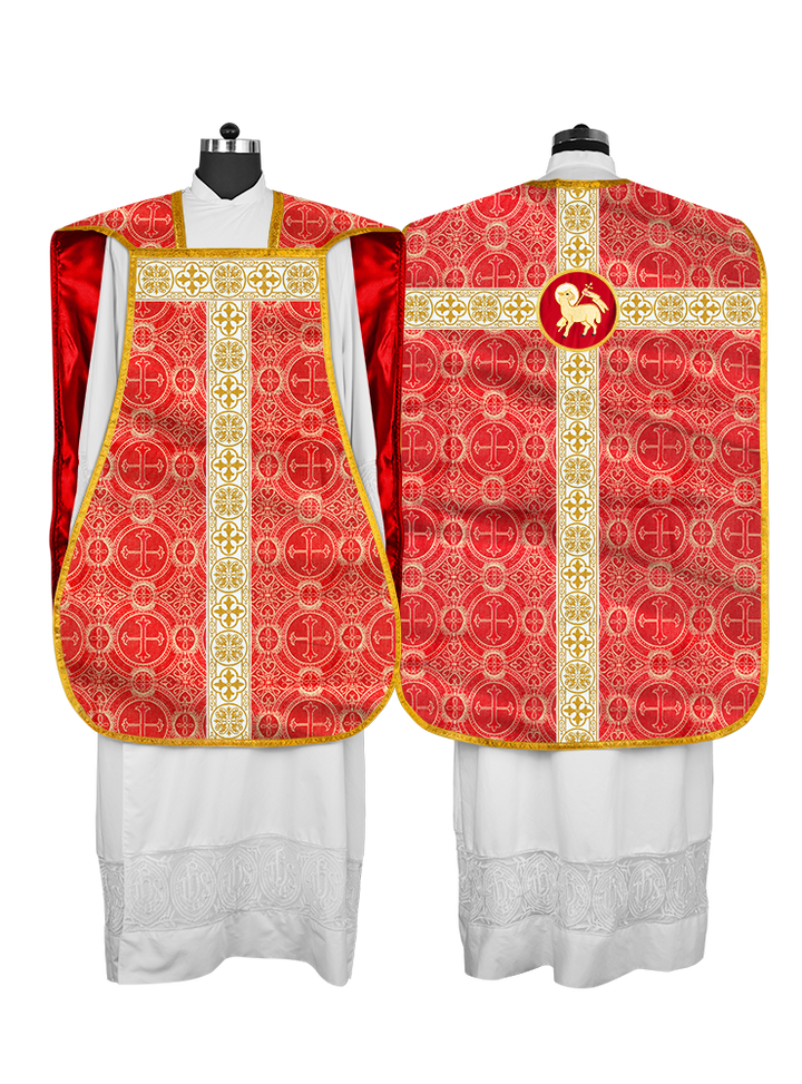 Fiddleback Vestment adorned with lace