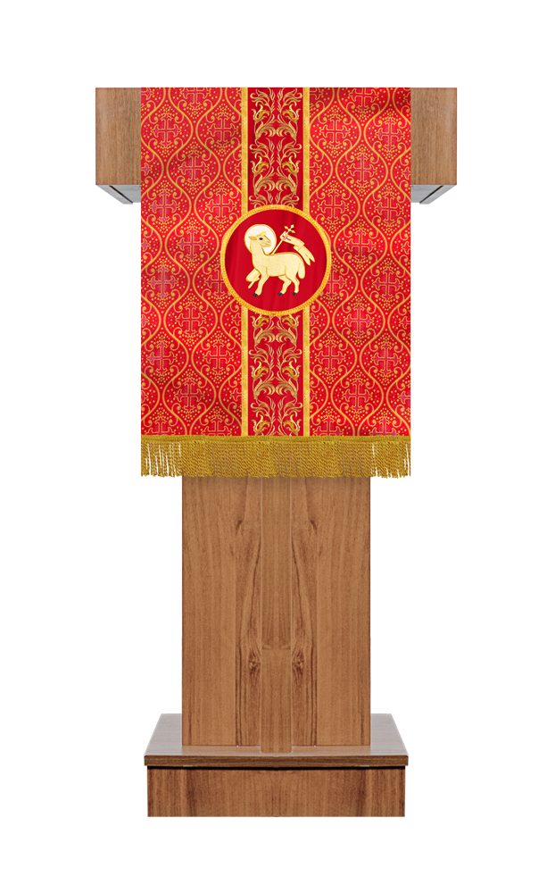 PULPIT/LECTERN WITH BRAID AND TRIM