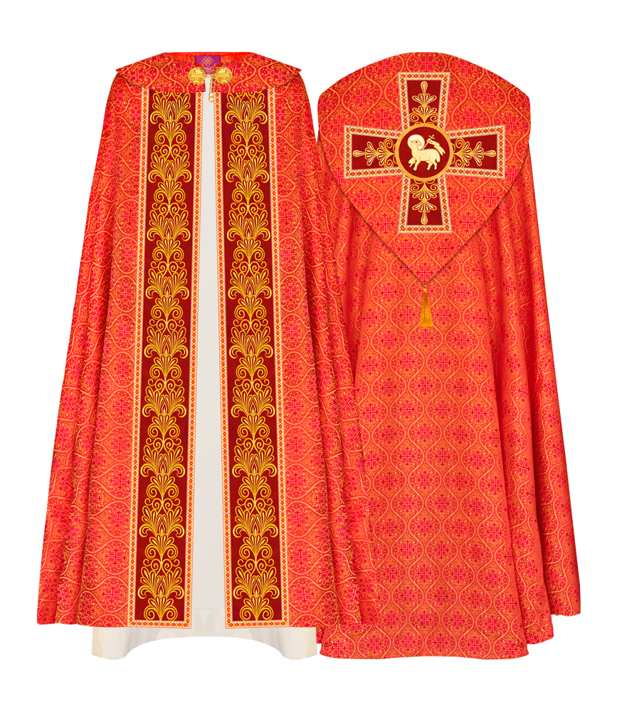 Gothic Cope vestments with Spiritual Motifs and Trims