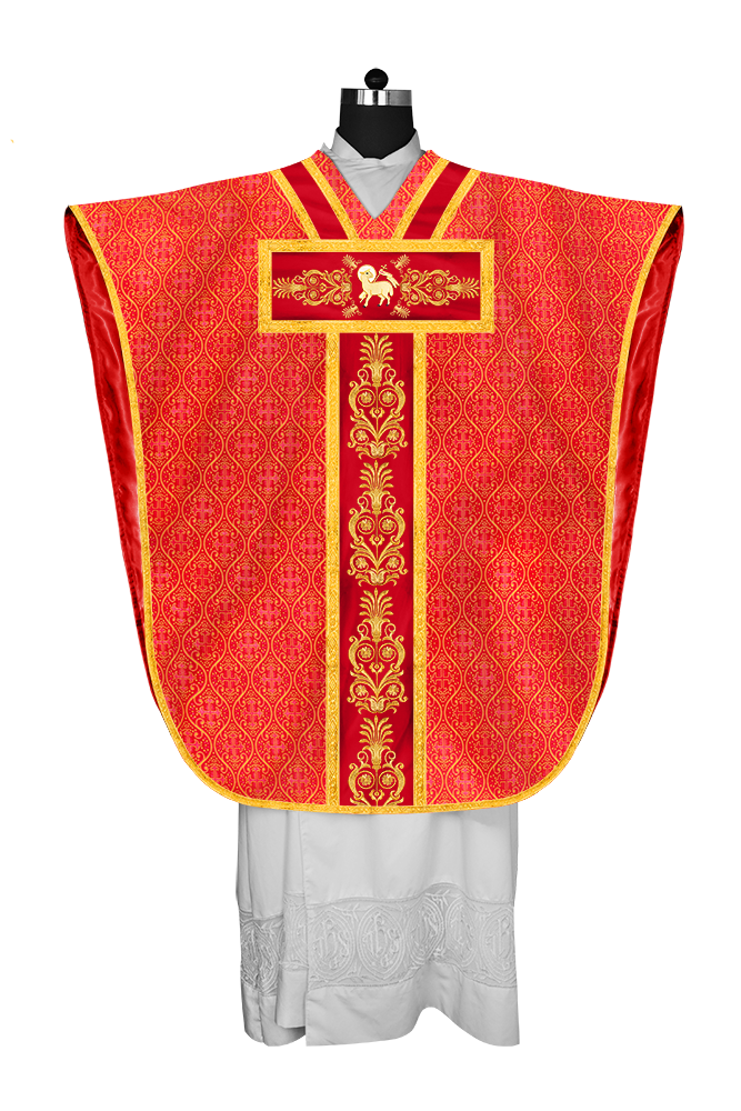 BORROMEAN CHASUBLE WITH ADORNED ORPHREY