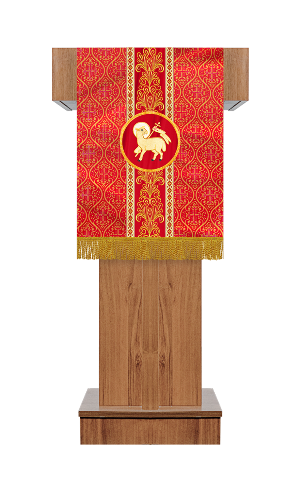 Pulpit/Lectern with Braided Motif and Embroidery trims