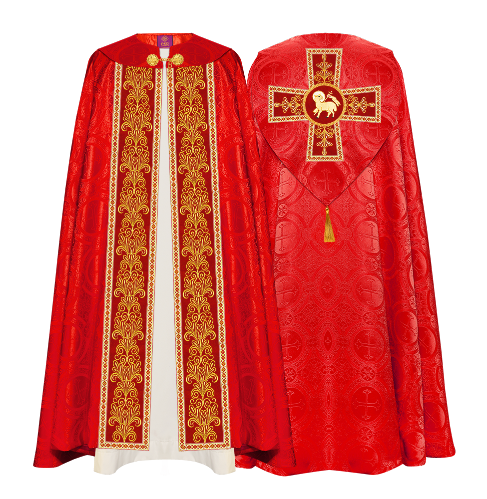 Gothic Cope vestments with Spiritual Motifs and Trims