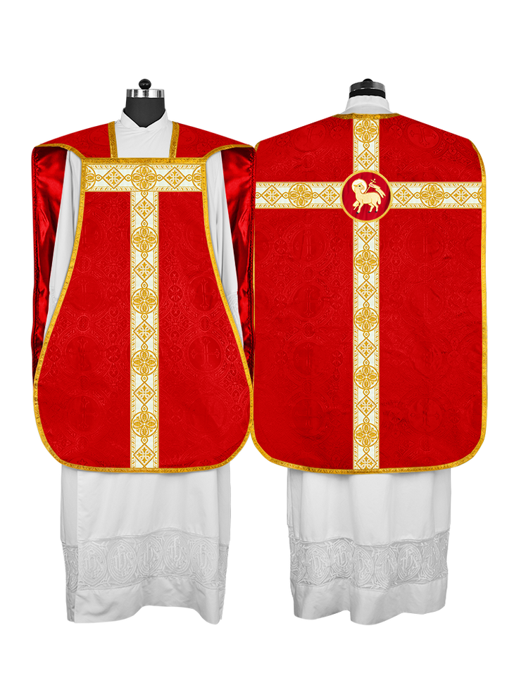 Fiddleback Vestment adorned with lace