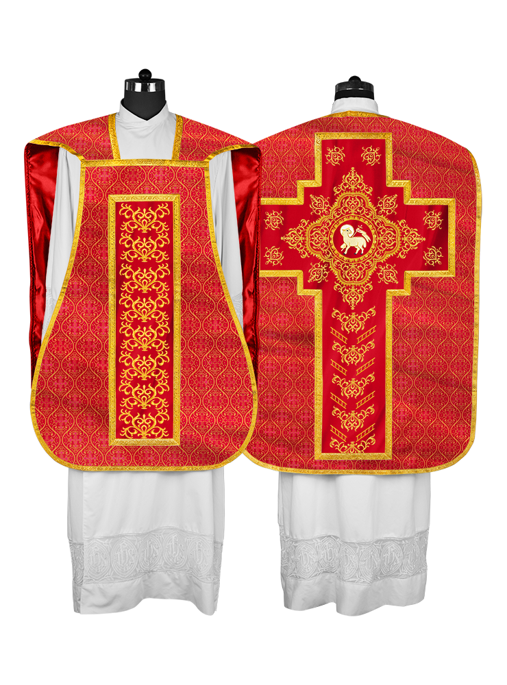Fiddleback Vestment with Embroidered Orphrey