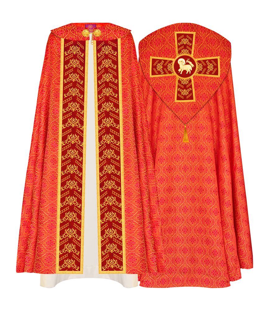 GOTHIC COPE WITH EMBROIDERED ORPHREY