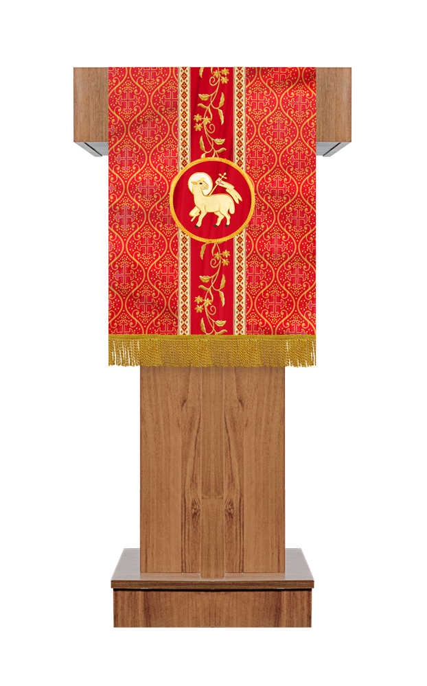 Pulpit/Lectern with Floral Trims and Orphrey