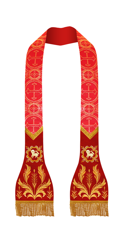 Elegant Roman stole - Sanctus collection