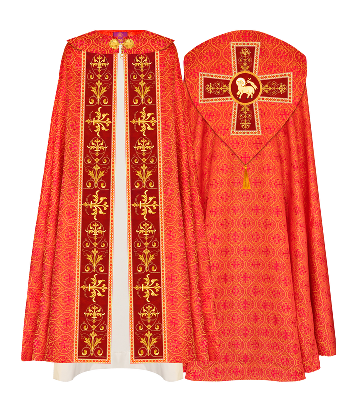 GOTHIC COPE VESTMENTS WITH COLOUR TRIMS