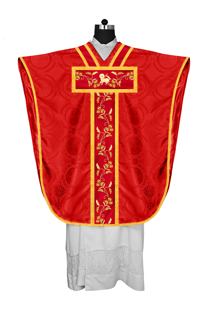 BORROMEAN CHASUBLE WITH FLORAL DESIGN