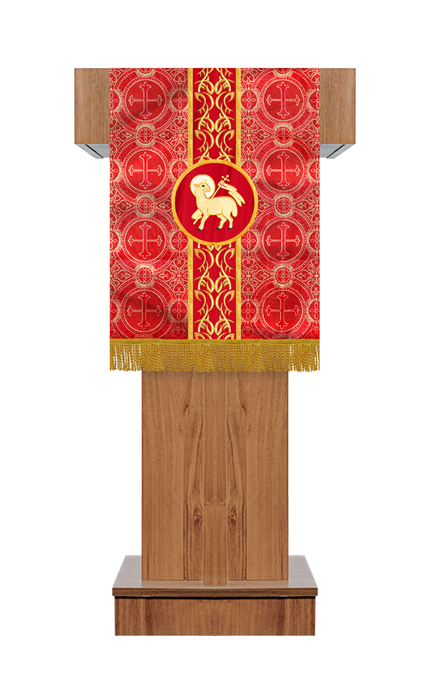 PULPIT/LECTERN WITH BRAIDED ORPHREY