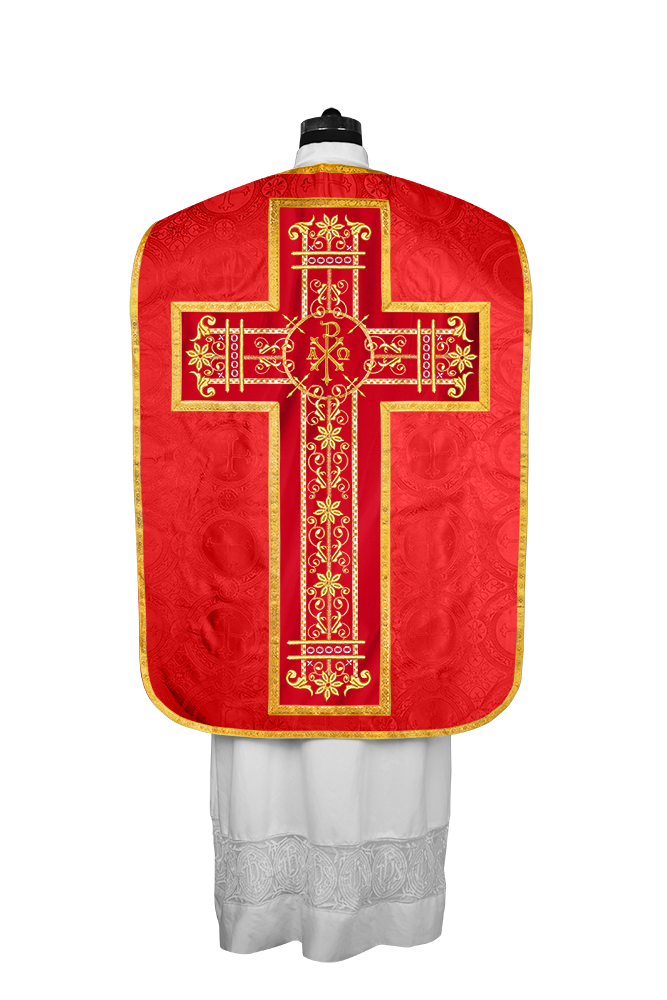 Roman embroidered chasuble vestment - Contemporary collection