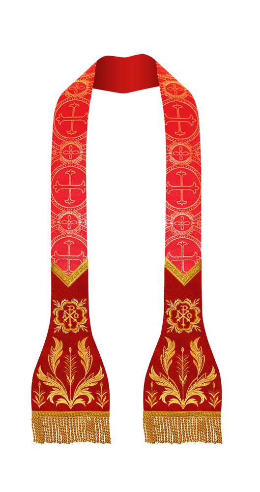 Elegant Roman stole - Sanctus collection