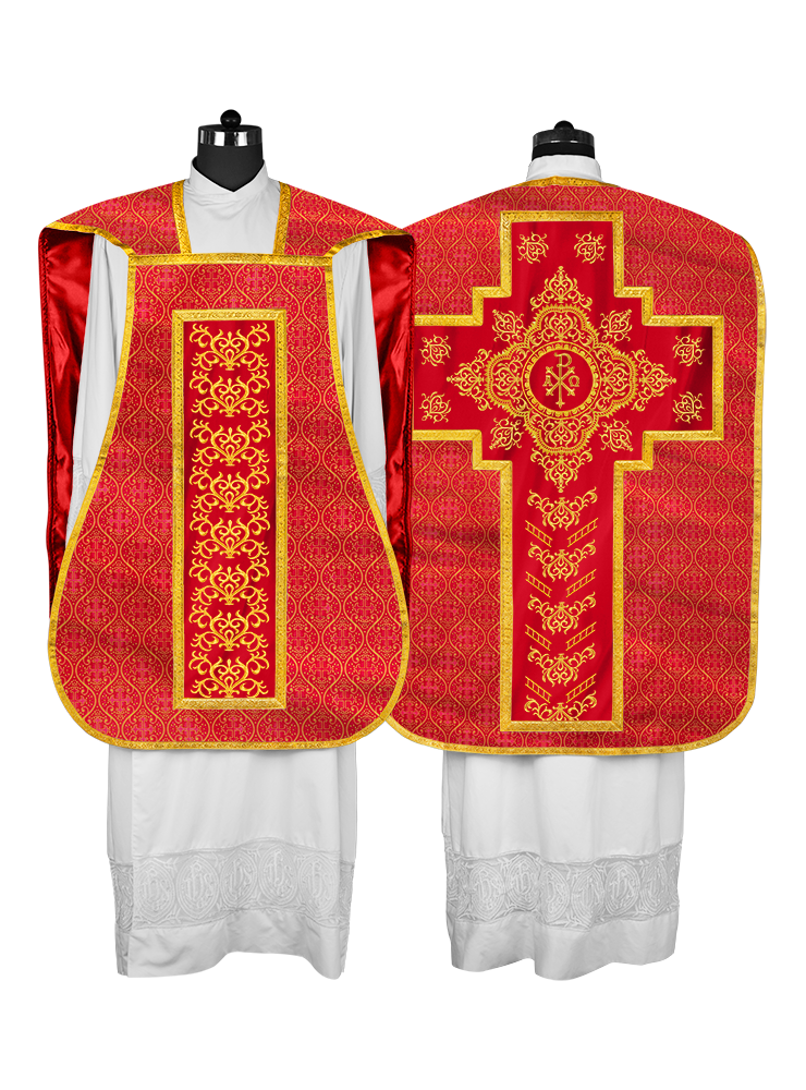 Fiddleback Vestment with Embroidered Orphrey