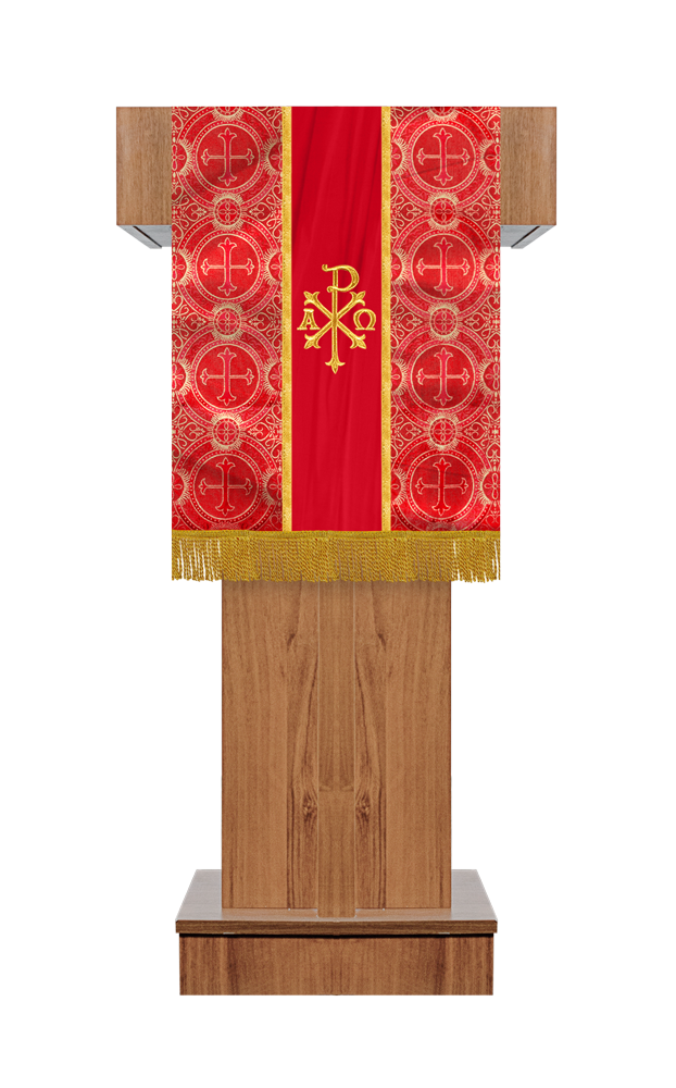 PULPIT/LECTERN WITH SPIRITUAL MOTIF