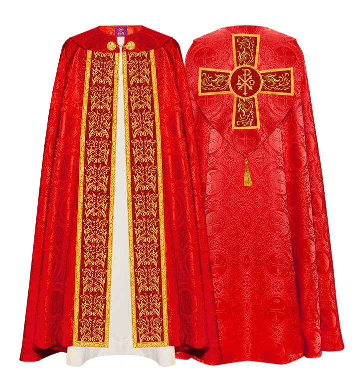 GOTHIC COPE EXECUTED WITH EMBROIDERED ORPHREY