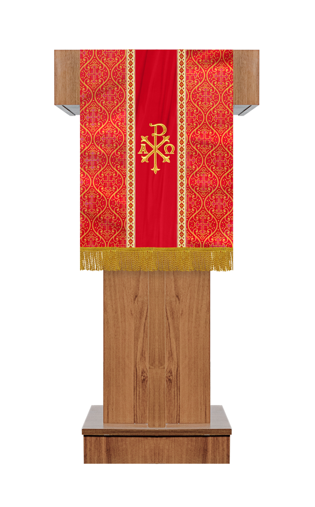 Pulpit/Lectern with Spiritual Motif and Trims