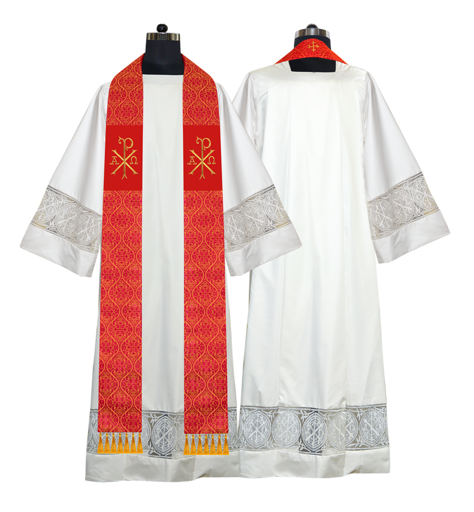 Embroidered Priest Stole with Motif