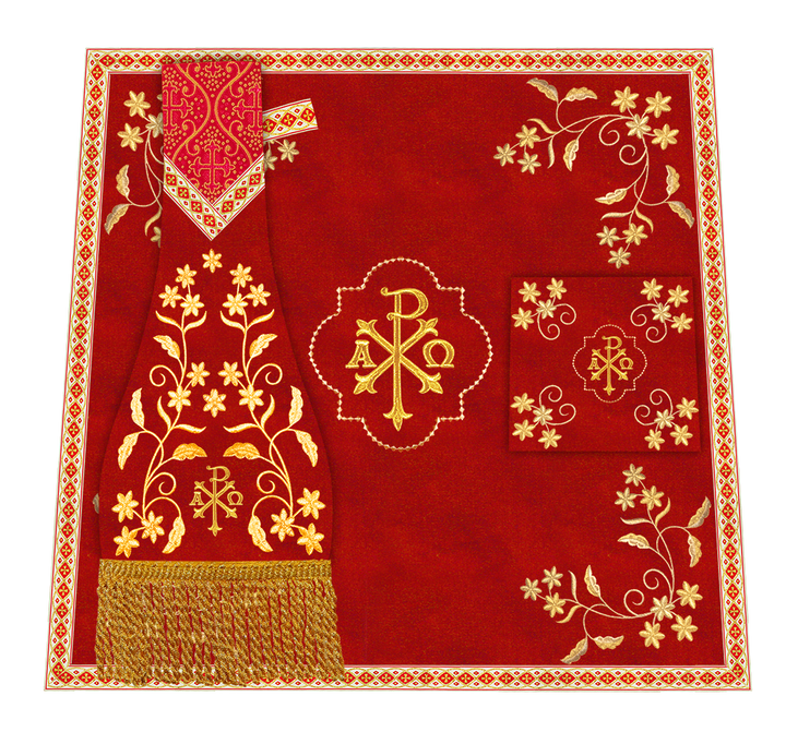 Floral Embroidery Spiritual Mass Set