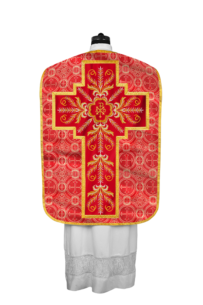 Chasuble Roman Fiddleback Vestment - Sanctus Collection