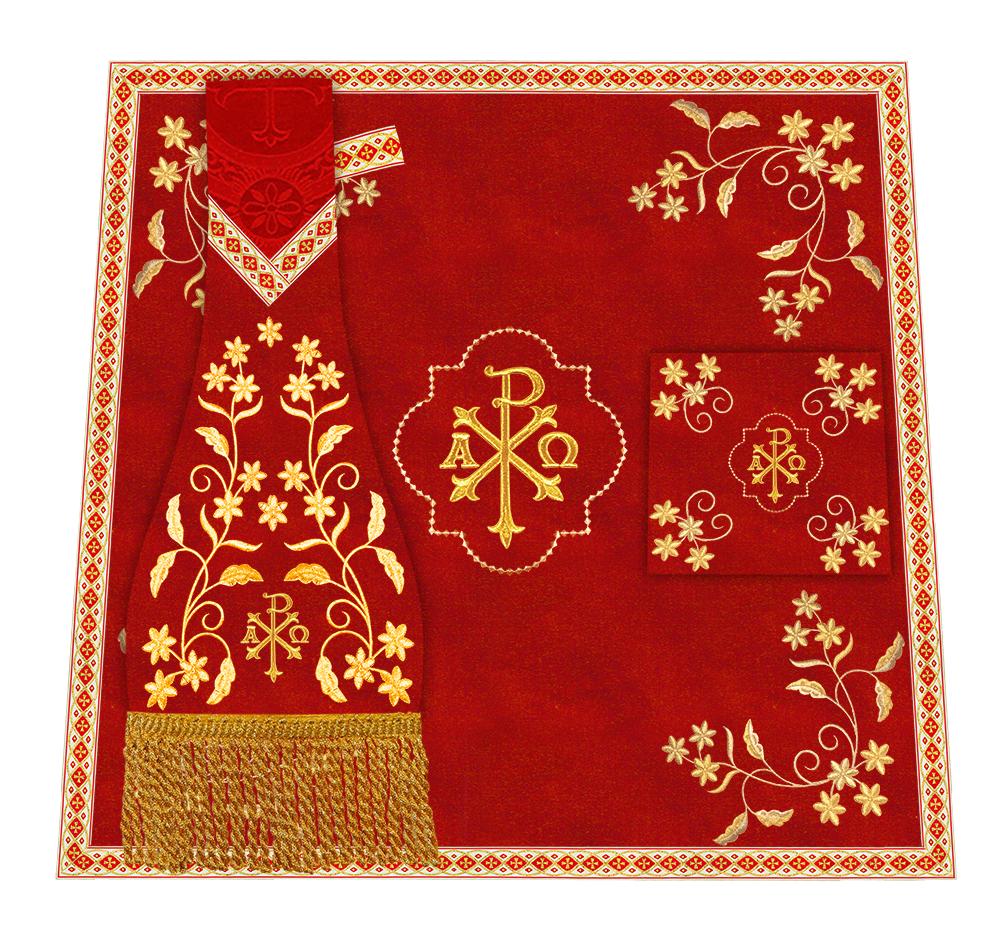 Floral Embroidery Spiritual Mass Set