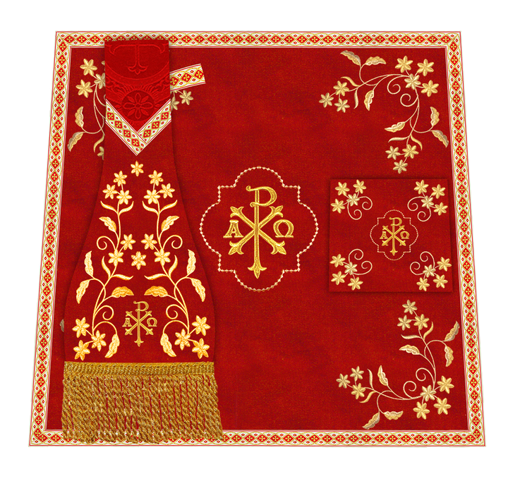 Floral Embroidery Spiritual Mass Set