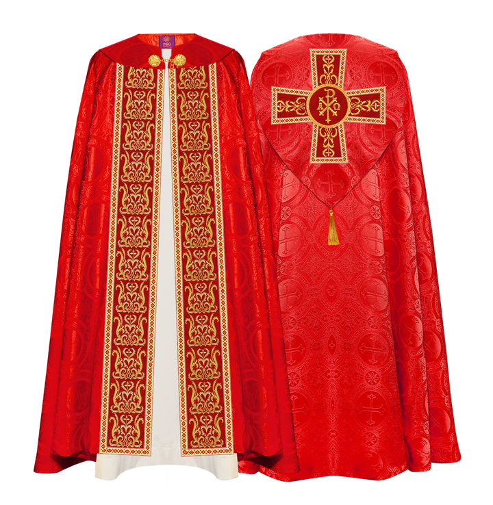 GOTHIC COPE VESTMENTS WITH ADORNED ORPHREY