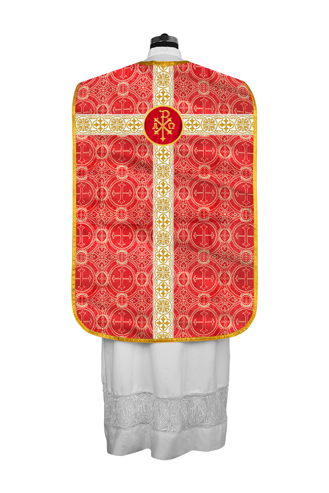 Fiddleback Vestment adorned with lace