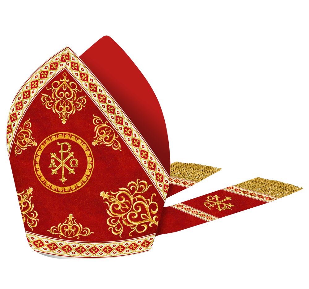 Roman Mitre Vestment Embroidery and Trims