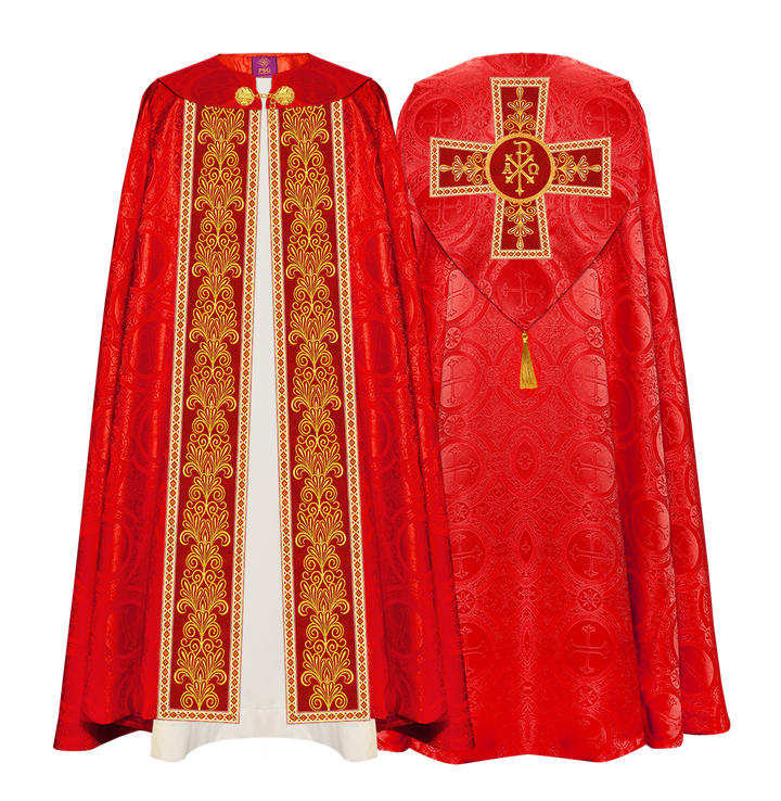 Gothic Cope vestments with Spiritual Motifs and Trims