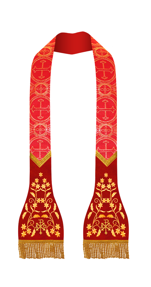 Solemn Roman Stole Vestments - Floral collection