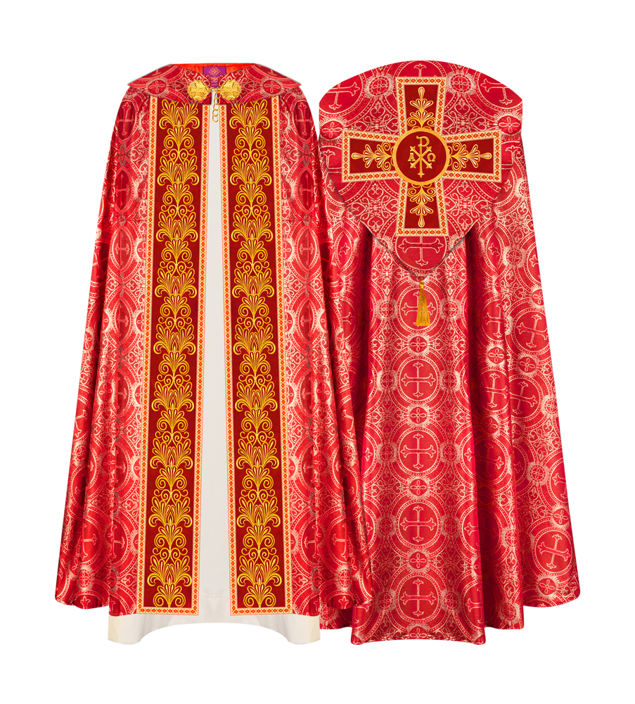 Gothic Cope vestments with Spiritual Motifs and Trims