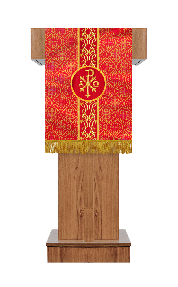 PULPIT/LECTERN WITH BRAIDED ORPHREY