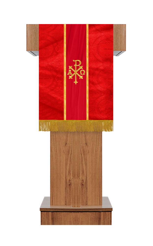 PULPIT/LECTERN WITH SPIRITUAL MOTIF