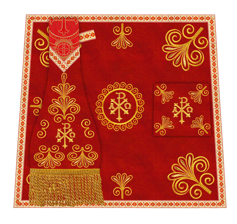 Ornate Embroidery Mass Set with Motif