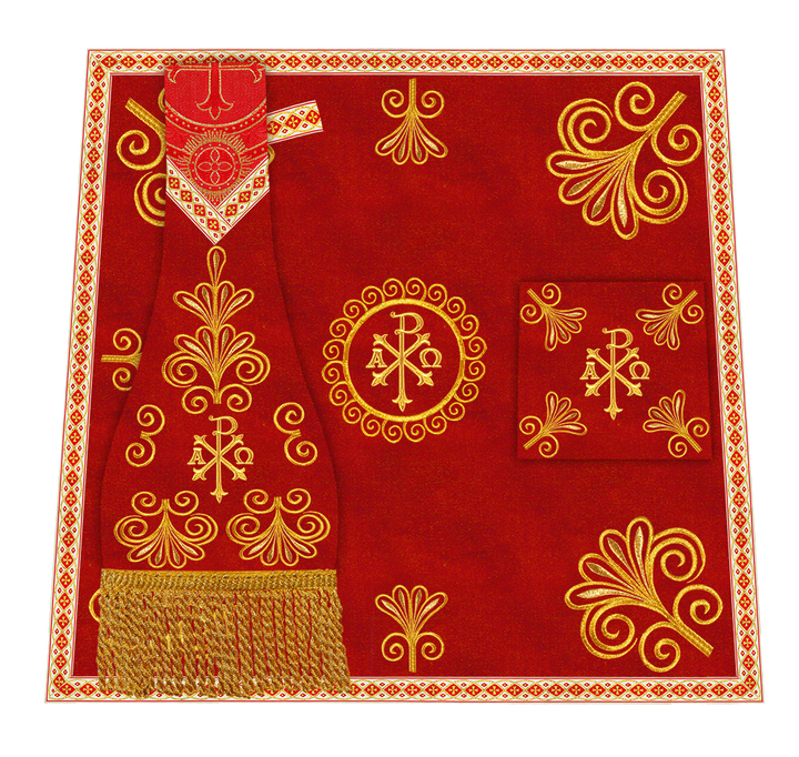 Ornate Embroidery Mass Set with Motif