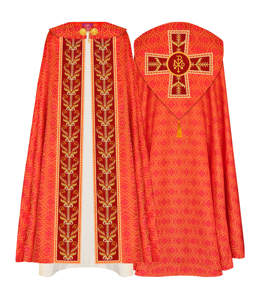 GOTHIC COPE VESTMENTS ADORNED WITH DETAILED BRAIDS