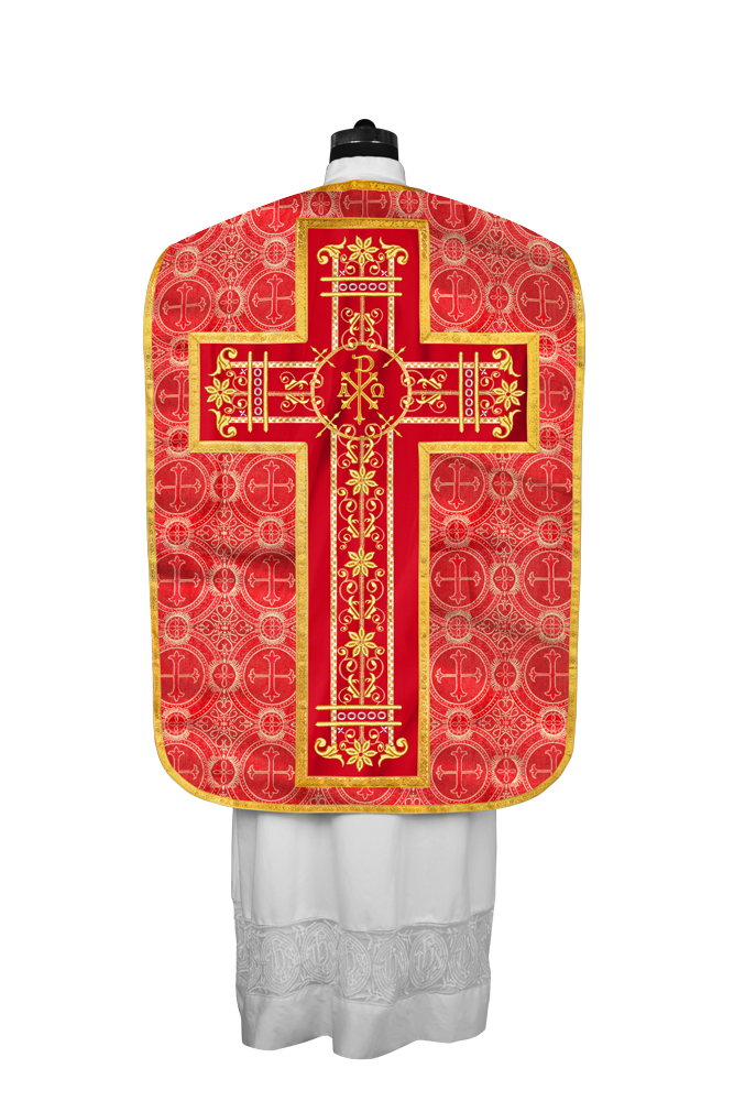 Roman embroidered chasuble vestment - Contemporary collection