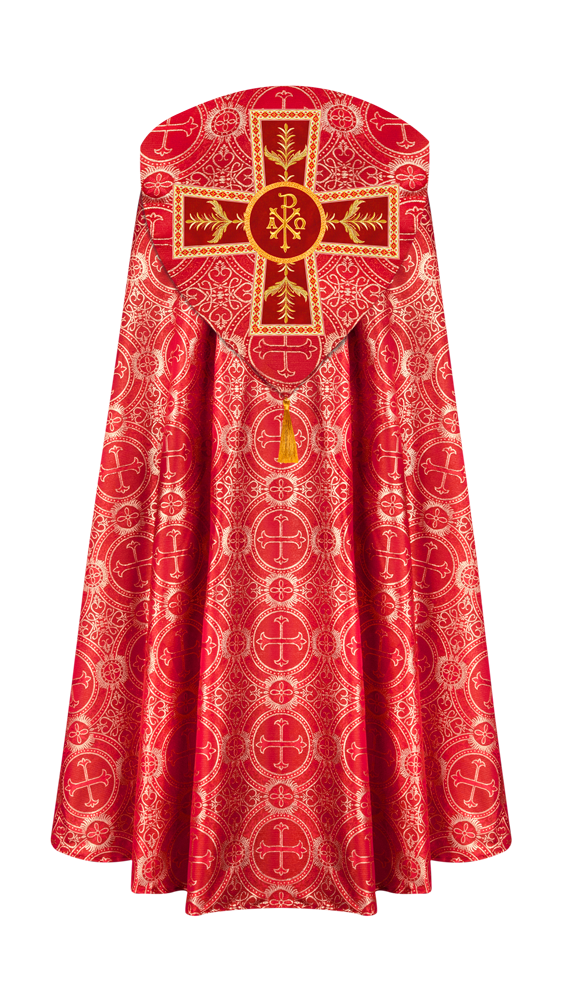 GOTHIC COPE VESTMENTS ADORNED WITH DETAILED BRAIDS