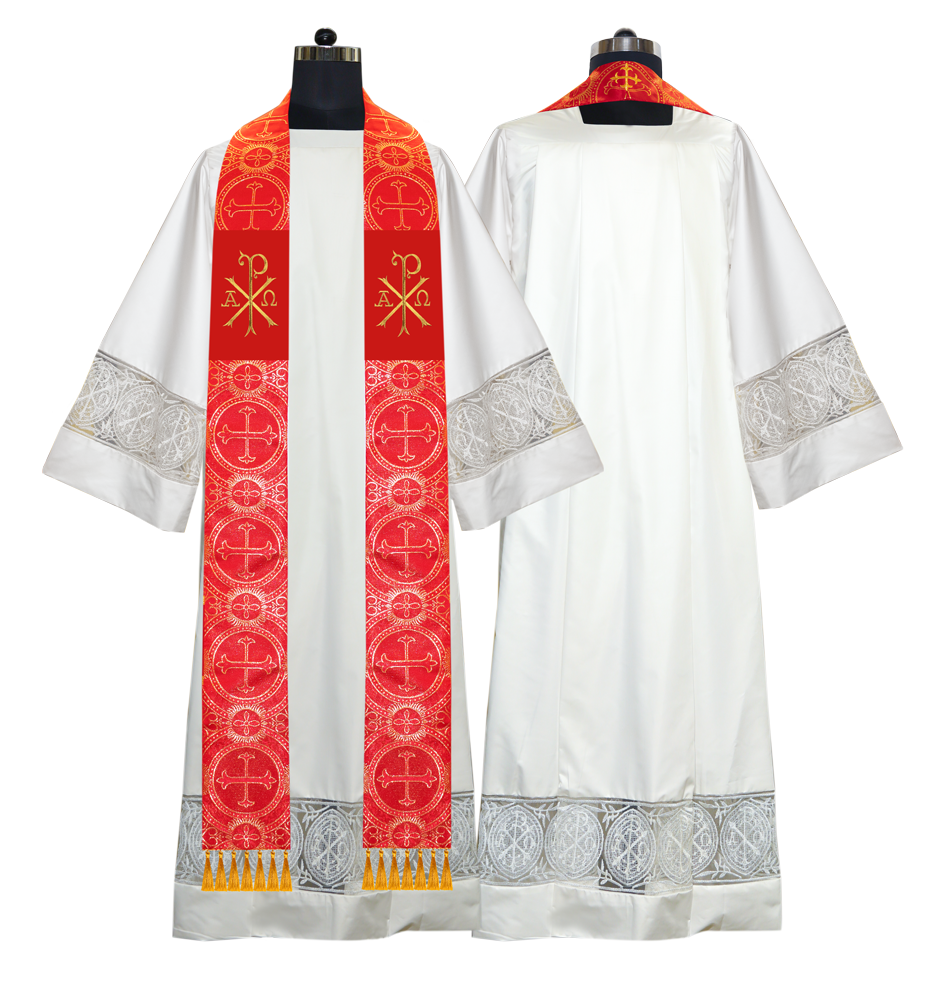 Embroidered Priest Stole with Motif