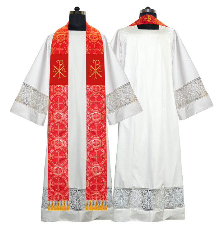 Embroidered Priest Stole with Motif