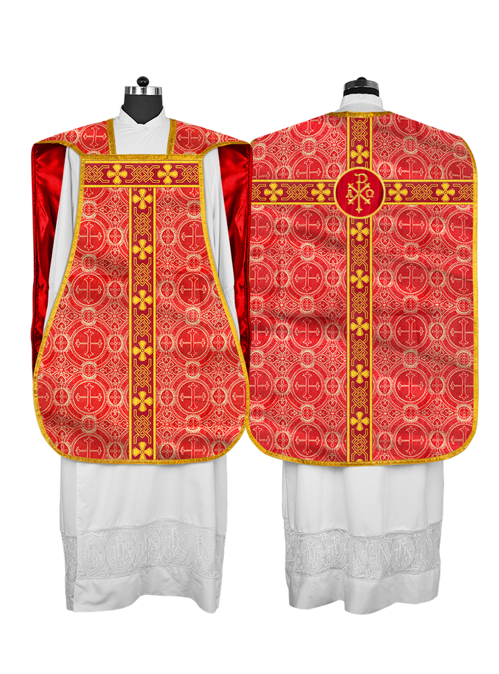 Roman chasuble adorned with lace
