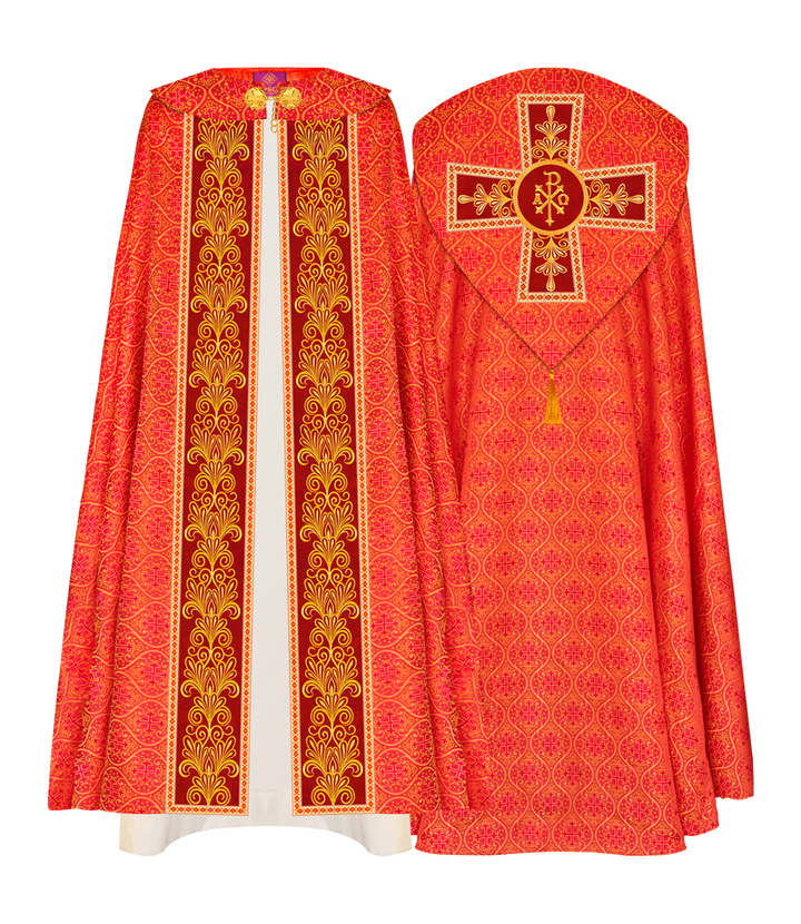 Gothic Cope vestments with Spiritual Motifs and Trims
