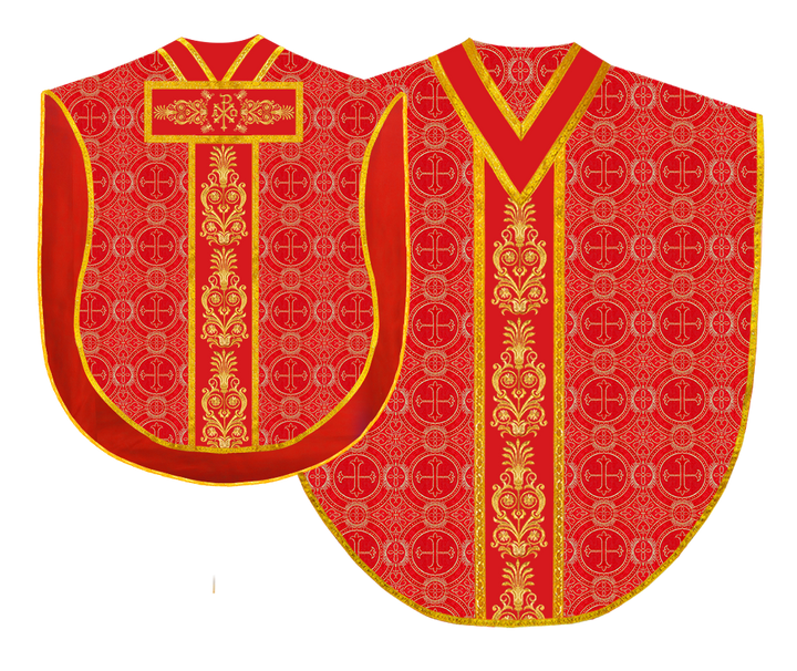 BORROMEAN CHASUBLE WITH ADORNED ORPHREY