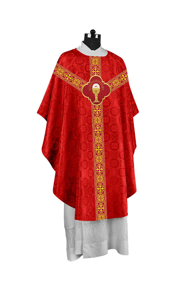 Gothic Chasuble Vestment with Exquisite Motif and Orphrey
