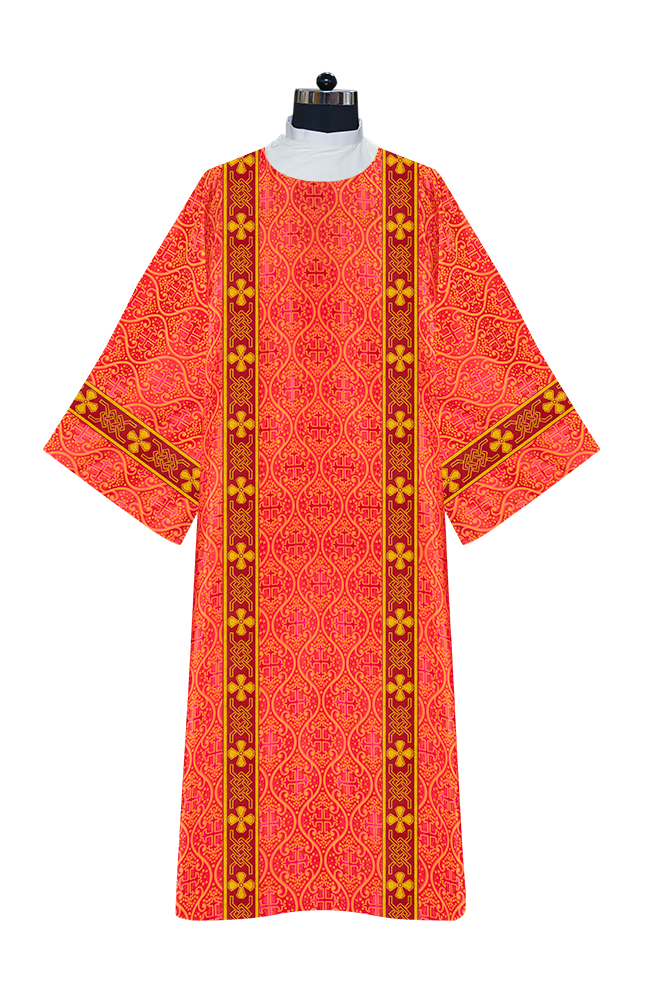 Deacon dalmatics vestments with woven braids