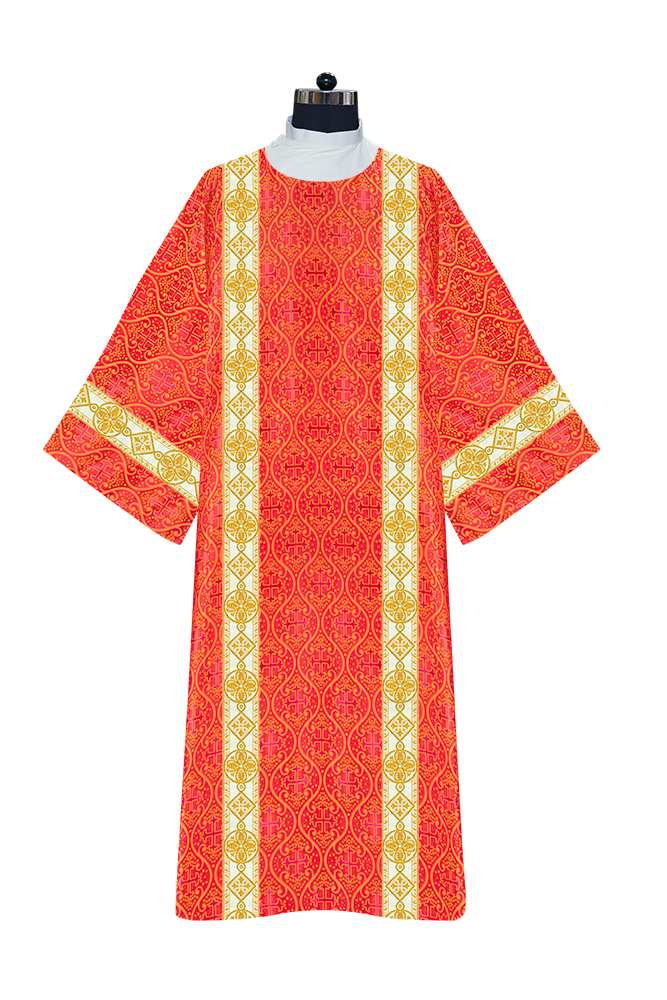 Dalmatic Vestment - White diamond lace