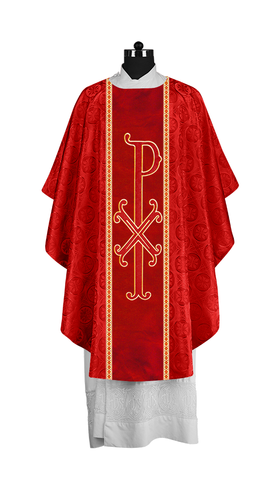 Gothic Chasuble with Ornate PAX Design