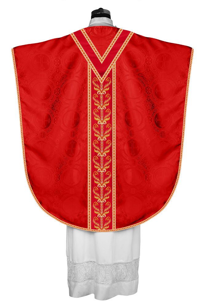 BORROMEAN CHASUBLE VESTMENT WITH LITURGICAL TRIMS